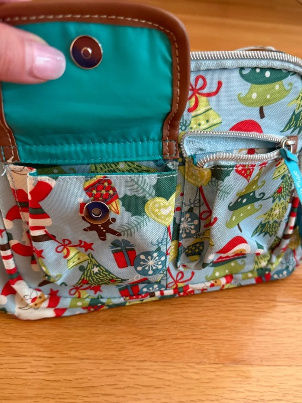 Lily Bloom Christmas Holiday Crossbody Bag